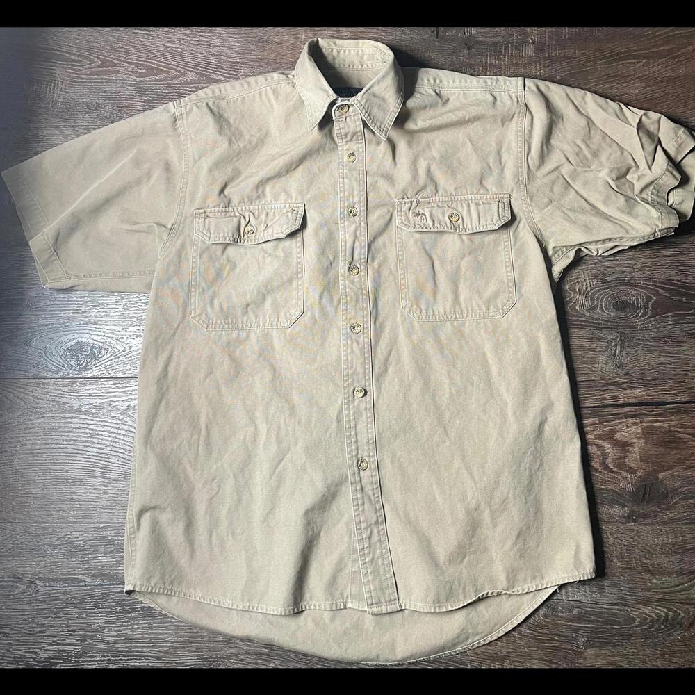 Moose Creek Mens Heavy 100% Cotton Short Sleeve Shirt Size Medium